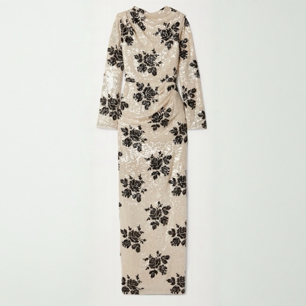 Erdem Sequin Floral Dress